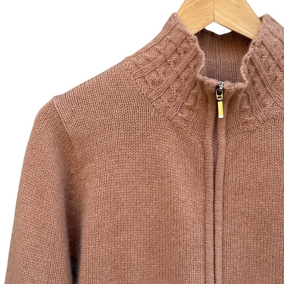 Vtg ALPS Womens Lamdswool Angora Sweater Womens Cardigan Cottagecore  Luxury S - Picture 5 of 16